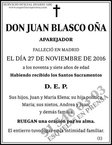 Juan Blasco Oña